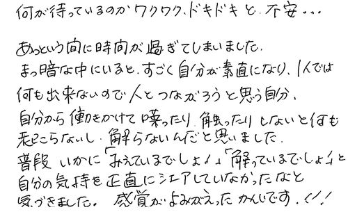 50代　女性　知人から知った　自分を知るにはぴったりと是非薦めたい。