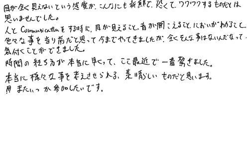 20代　男性　外資系金融会社勤務　是非、薦めたい。