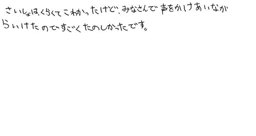 10歳　女性　小学生　　ドキドキ、ハラハラしたのでみんなにもそうゆうのをたいけんしてもらいたい